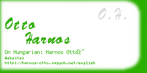 otto harnos business card